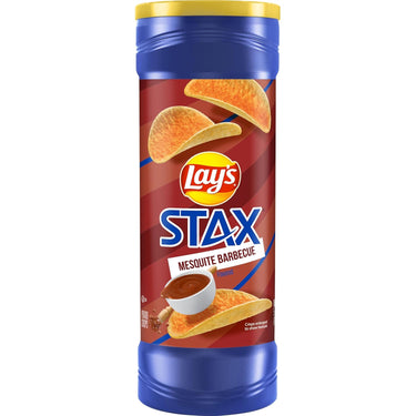 Lay's Stax Mesquite Barbecue Flavored Potato Crisps, 156g